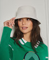 PERFORATED VEGAN LEATHER BUCKET HAT